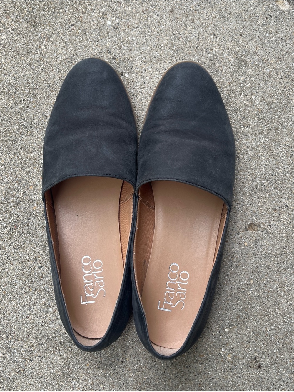 Franco Sarto Black Flats